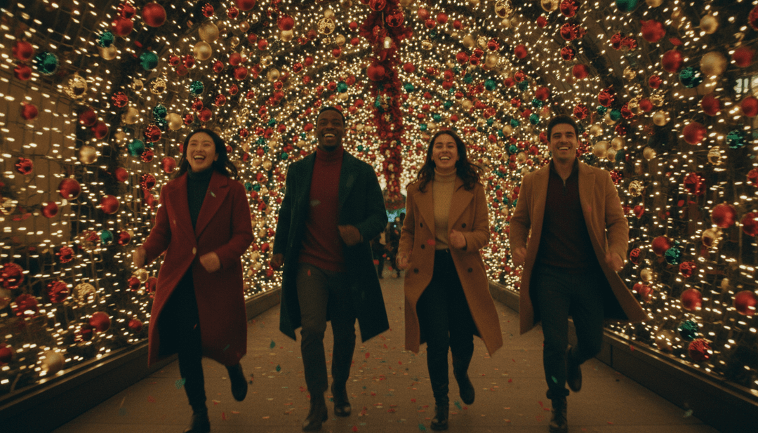 AI가 Andy Williams의 'It's the Most Wonderful Time of the Year'에서 축제 분위기의 사운드와 빅밴드 역동성을 해석하는 모습.