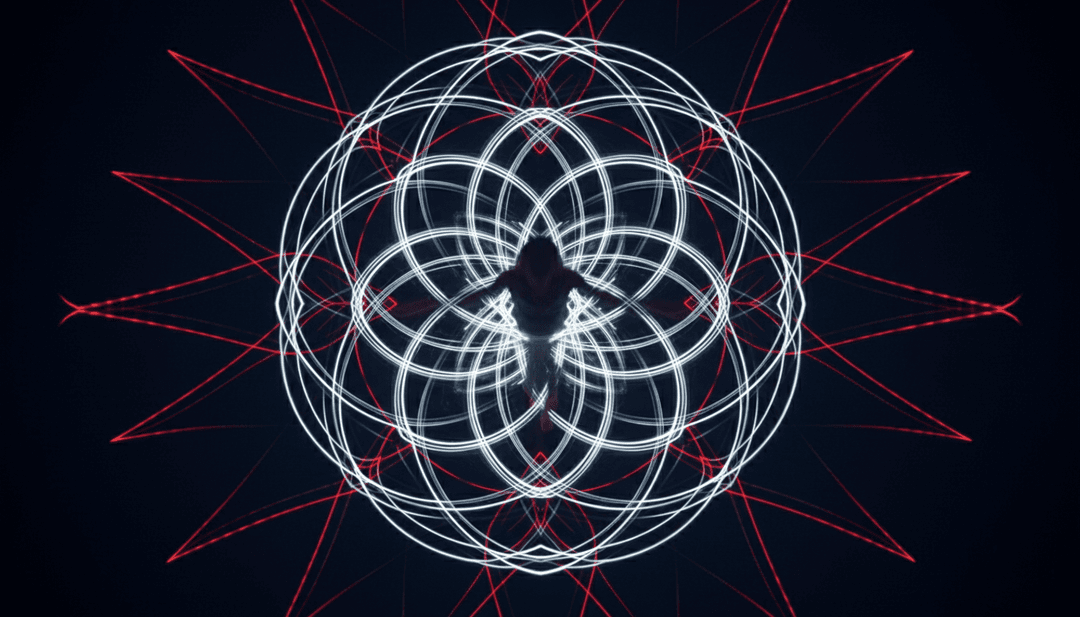 एक घोड़े से खींची जाने वाली स्लीघ एक रोमांटिक, एआई-जनित बर्फीले परिदृश्य से गुजरती है, 'Sleigh Ride' की धुन और गीतों की दृश्य व्याख्या करती है।