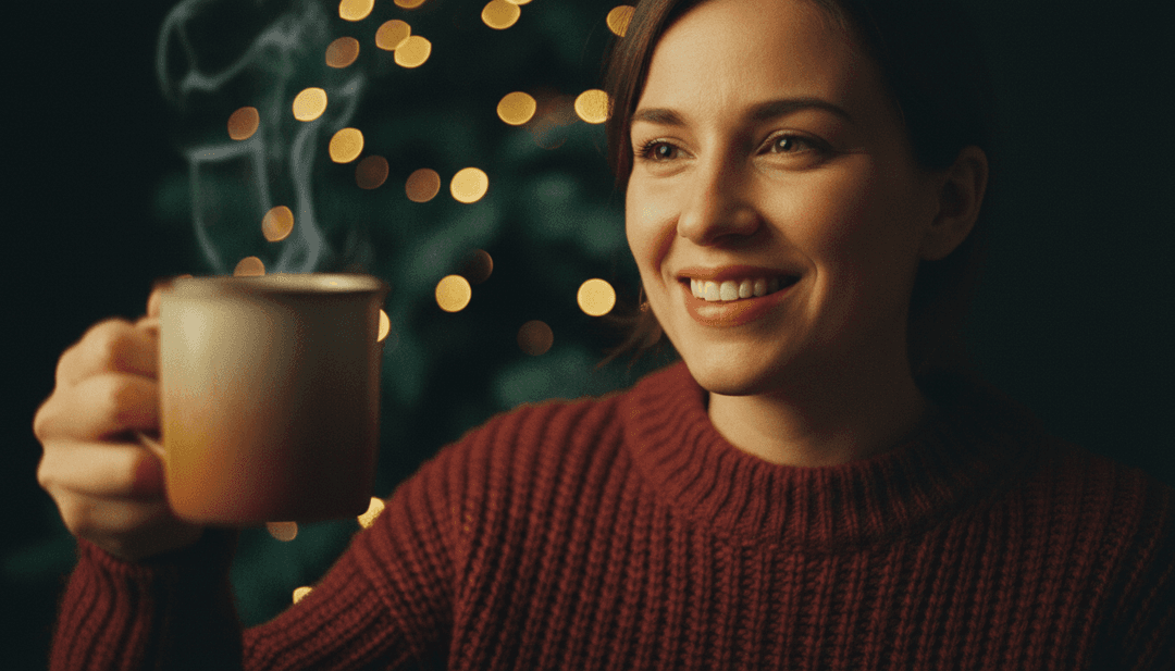 Cenas visuais vibrantes que retratam um Natal alegre e festivo, geradas para a canção de Burl Ives, com elementos festivos e animações.