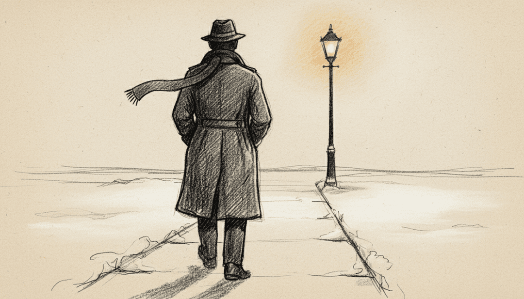 IA générant des visuels cinématographiques pour 'White Christmas', dépeignant des paysages enneigés, des scènes de vacances vintage et l'élégance d'un crooner classique.