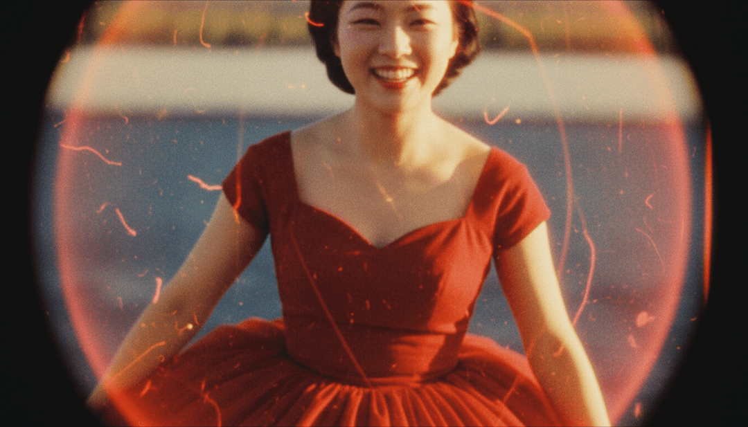 Un video musicale AI completato per 'Blue Christmas' di Elvis Presley, visualizzato su uno schermo digitale, pronto per la condivisione online.