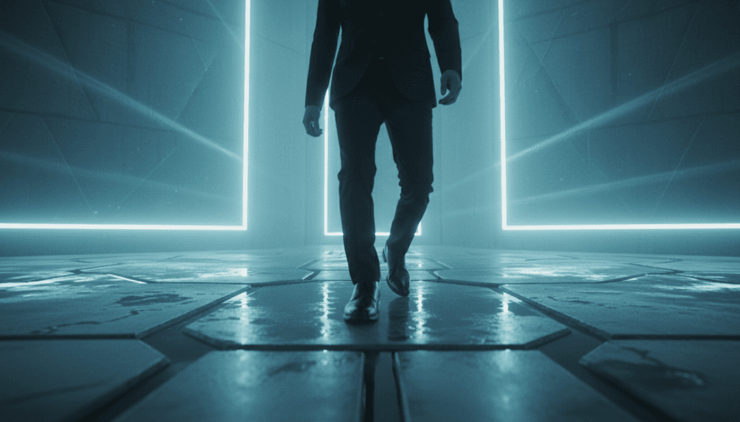 AI द्वारा उत्पन्न गतिशील दृश्य, भविष्य के शहर, स्ट्रीट डांसर और काइनेटिक टाइपोग्राफी दिखाते हुए, जो Stray Kids के 'Do It' की लय के साथ पूरी तरह से सिंक हो रहे हैं।