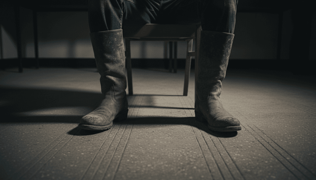 IA analysant une onde sonore de «Back in the Saddle» avec des motifs visuels country et southern rock.