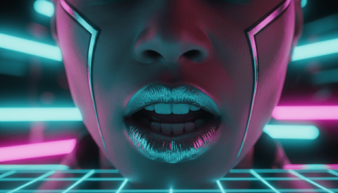 गतिशील एआई-जनित म्यूजिक वीडियो दृश्य जो Cardi B के "ErrTime" को दर्शाते हैं, जिसमें बोल्ड शहरी सौंदर्यशास्त्र, जीवंत रंग और तेज-तर्रार संपादन की विशेषता है।