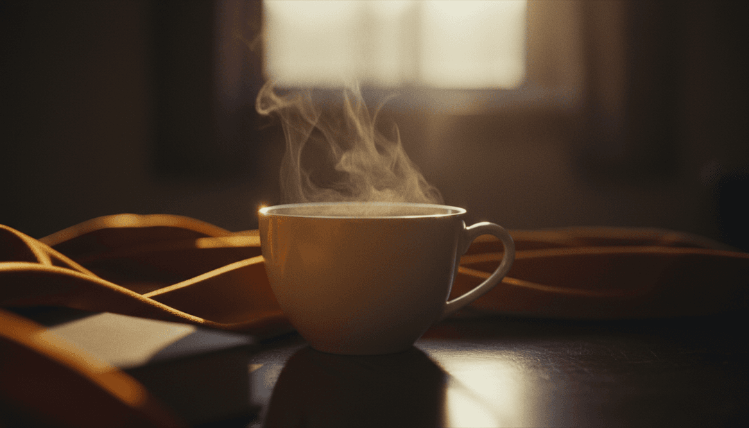 ध्वनि तरंगों का अमूर्त दृश्य प्रतिनिधित्व जो गर्म, भावपूर्ण प्रकाश में बदल रहा है, Olivia Dean के 'Let Alone The One You Love' को एआई द्वारा संसाधित किए जाने को दर्शाता है।