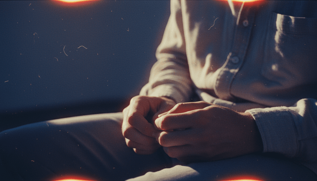 Eine ätherische, traumartige Landschaft, die die ursprüngliche KI-Interpretation von Coldplay's 'Sparks' darstellt, mit subtilen Lichteffekten.