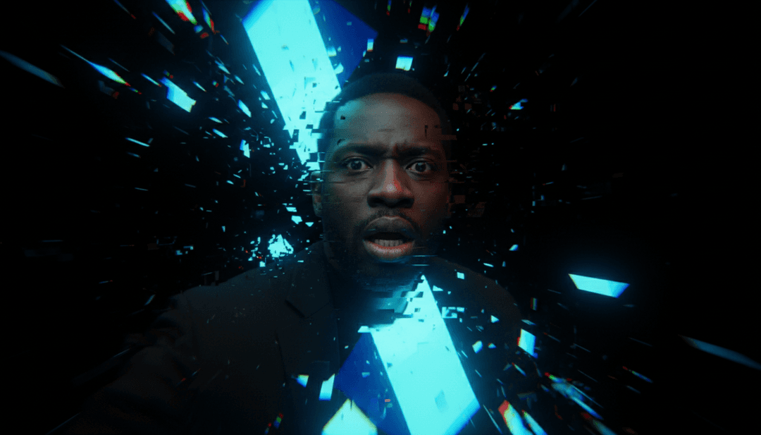 Representação visual abstrata de ondas sonoras e elementos urbanos se fundindo, simbolizando freebeat.ai interpretando a faixa de hip-hop 'stick' de Jim Legxacy.