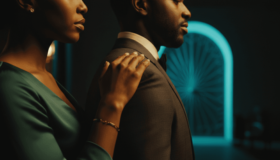 Visuais dinâmicos gerados por IA, exibindo cenas inspiradas nos versos de rap de Wale e nos vocais R&B de Leon Thomas, com elementos da vida urbana e momentos reflexivos.