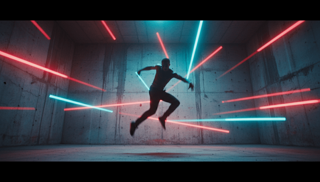 Visuels animés dynamiques d'ondes sonores se transformant en formes géométriques et en effets liquides, synchronisés avec un rythme.