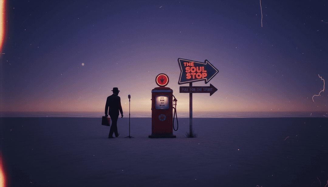 Un créateur de contenu visionnant avec enthousiasme son nouveau clip vidéo IA généré sur une tablette, avec le logo freebeat.ai subtilement intégré à la scène.