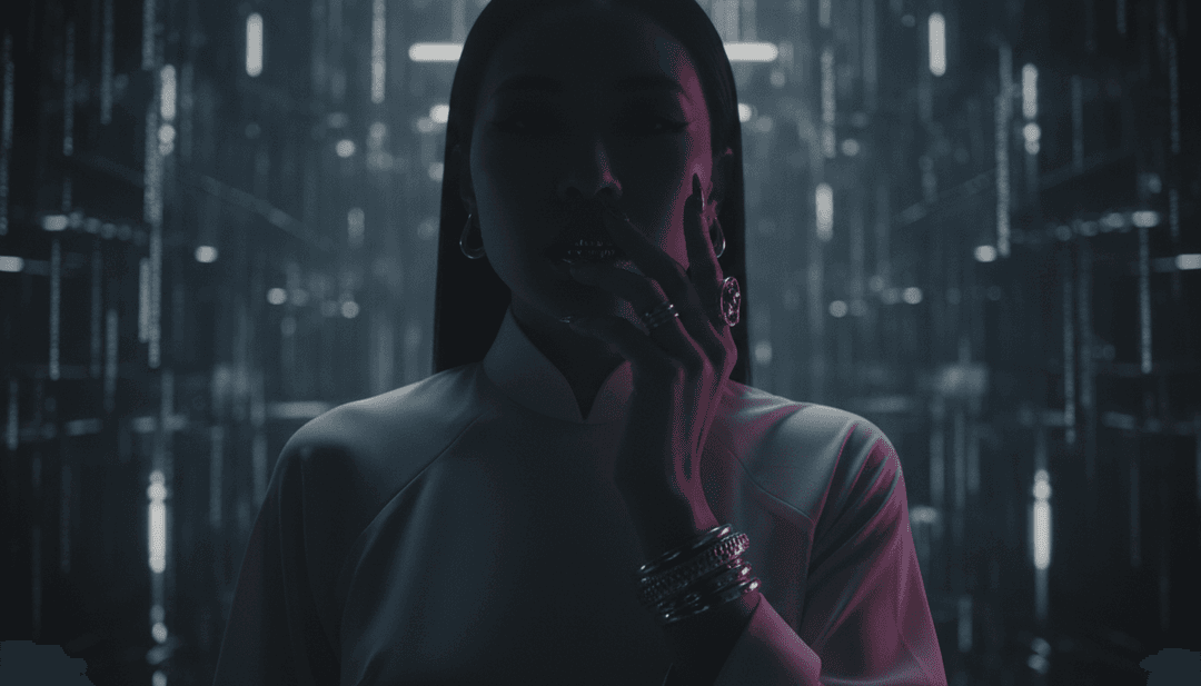 IA analysant la forme d'onde hip-hop de DUVET par SAILORR, motifs rythmiques numériques visualisés.