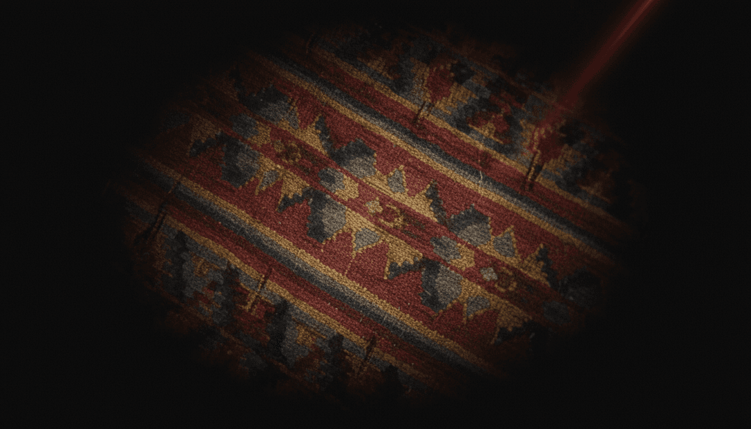 Representação abstrata de IA processando dados de áudio e temas líricos de 'Got Away (feat. Royal & the Serpent)', mostrando a interpretação algorítmica de elementos de pop eletrônico e future bass.