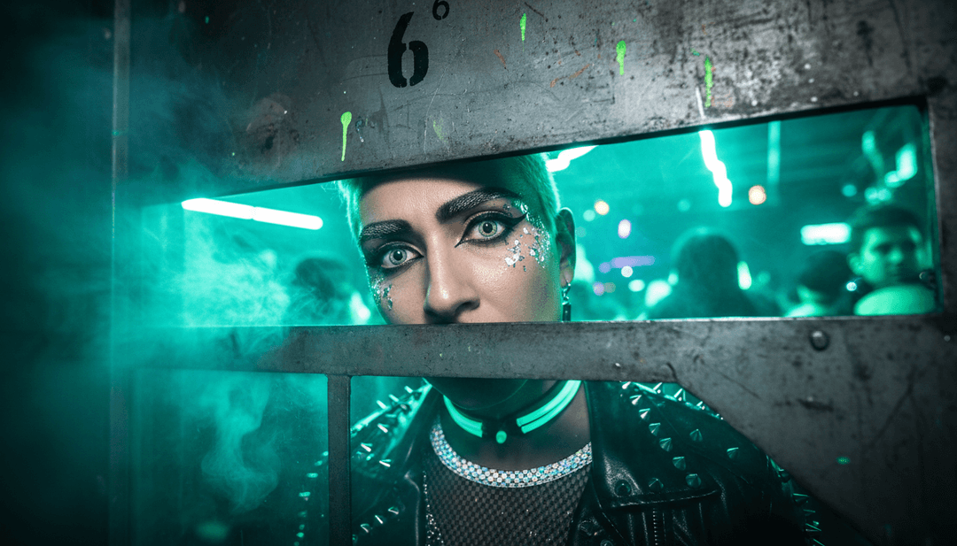 AI分析「Kissin My Friends」(Marshmello 和 INJI 創作)的節奏模式和俏皮歌詞,展示波形數據和新興視覺概念。