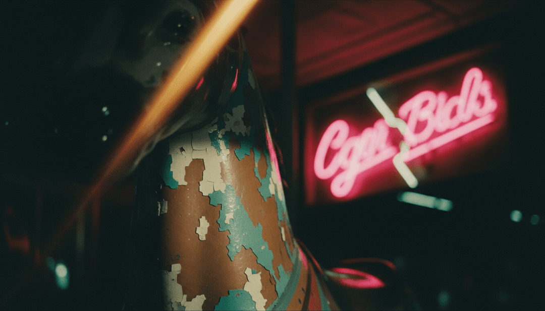 Carol Ades के 'Merry Go Round' का AI विश्लेषण, एक एल्गोरिथम दिखाते हुए जो इंडी पॉप धुनों और बेडरूम पॉप रिदम को एक दृश्य स्टोरीबोर्ड अवधारणा में व्याख्या करता है।