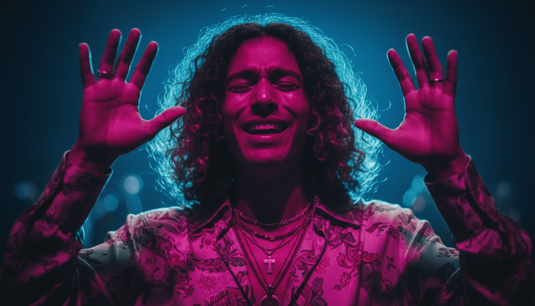 प्रकाश, प्रकृति और समुदाय के एआई-जनित दृश्यों के माध्यम से 'Love Made A Way' की कल्पना करना, ईसाई विषयों को मूर्त रूप देना।