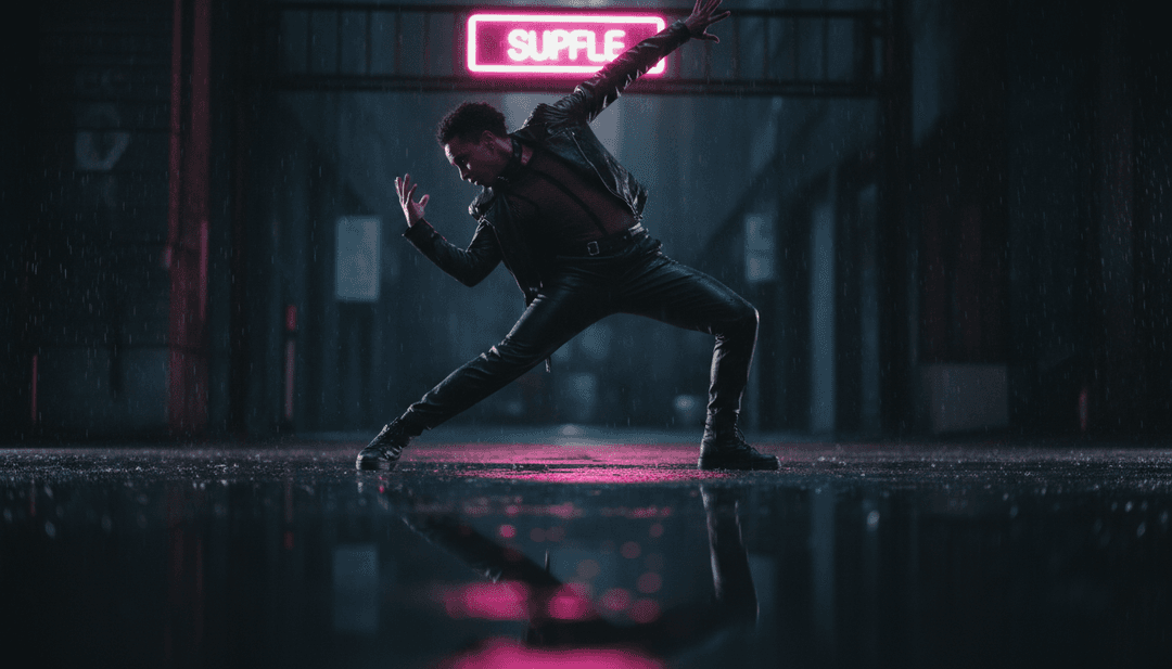 Abstrakte visuelle Darstellung von Schallwellen, die zu einem kohärenten visuellen Konzept für 'Gone Gone Gone' verschmelzen und vielfältige künstlerische Stile zeigen.