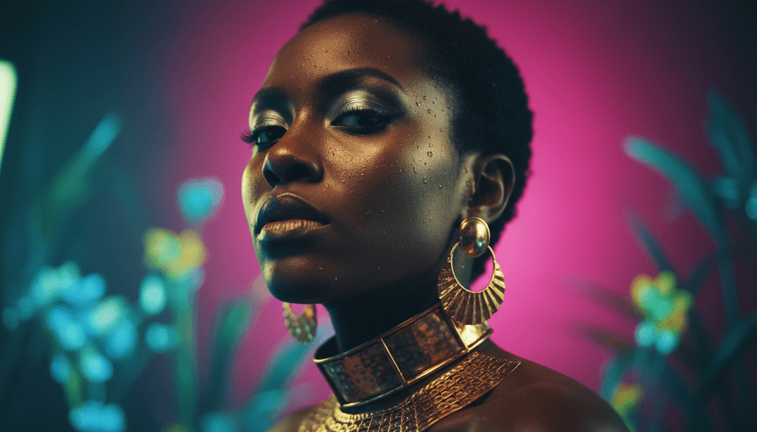 IA analizando la estructura, ritmos y temas líricos de la canción 'WAP' para la generación de videos musicales, mostrando elementos visuales vibrantes y ondas sonoras.