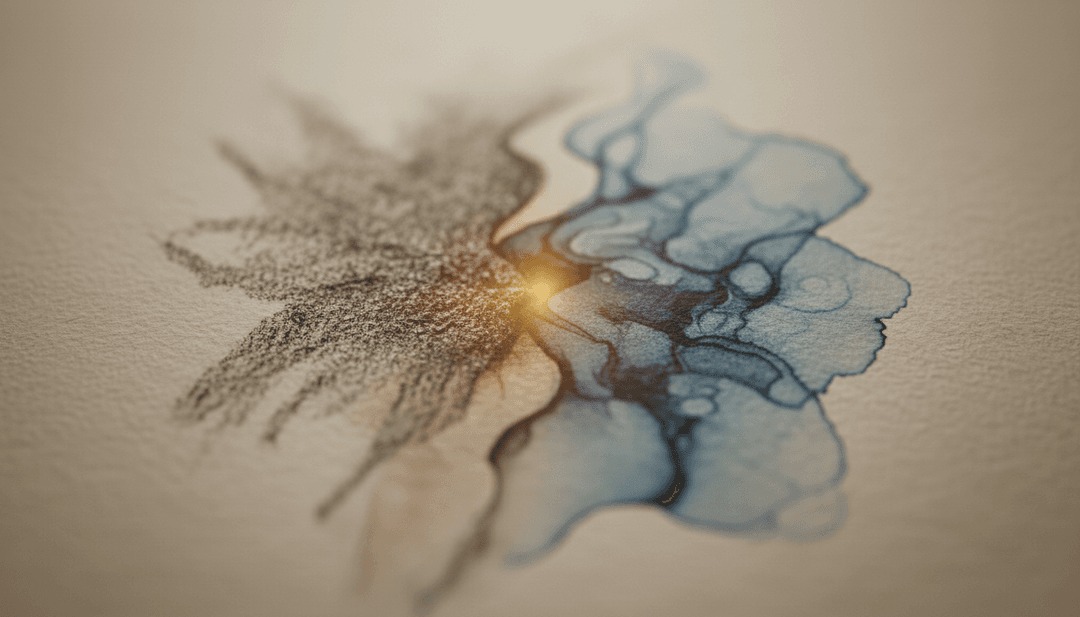 L'IA interprétant de la musique soft rock, visualisant des mélodies douces de jazz et de pop pour 'Hati-Hati di Jalan'.