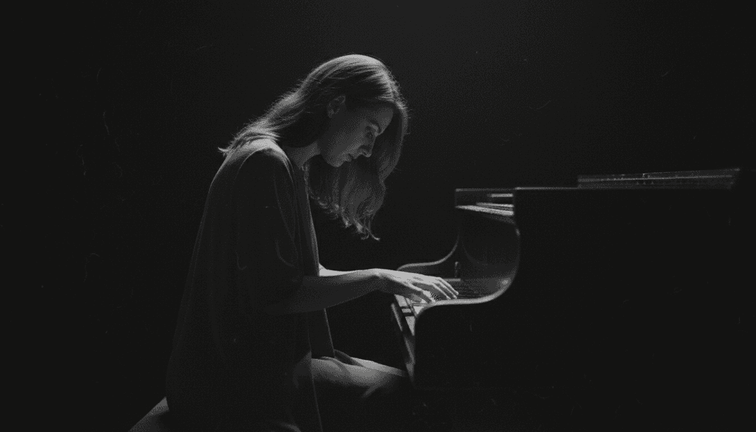 一个AI界面正在分析声波和歌词模式,显示着 "Easy On Me" by Adele。