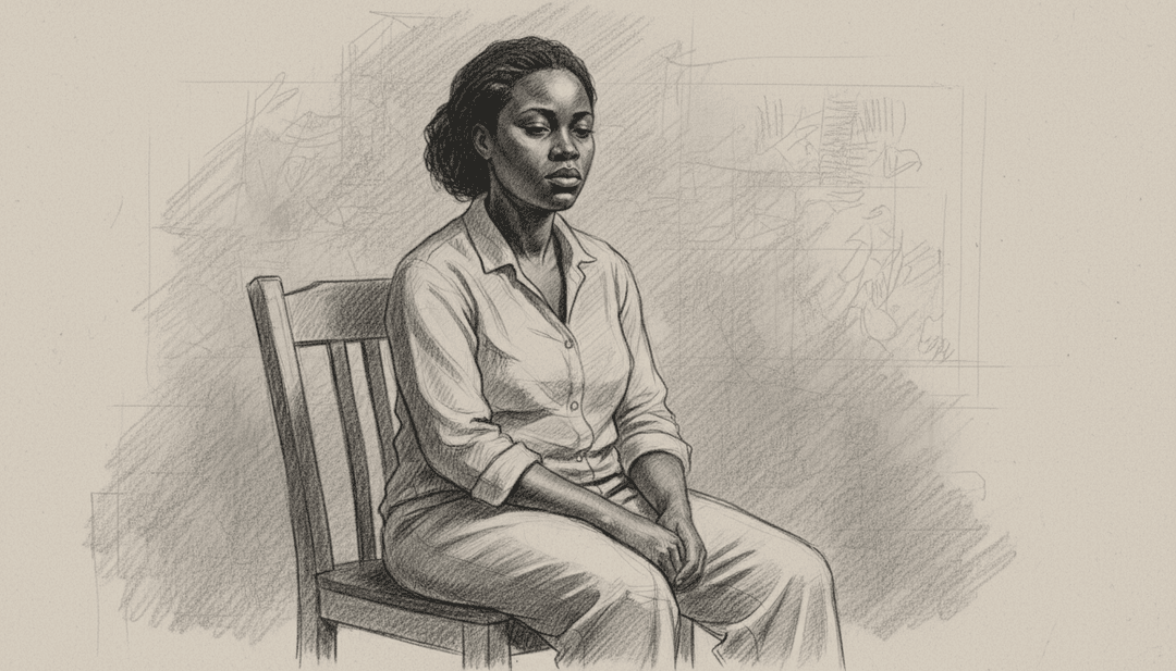 聲音波形轉化為初生藝術概念的抽象視覺呈現,象徵 freebeat.ai 詮釋 Cat Burns 的 'go'。