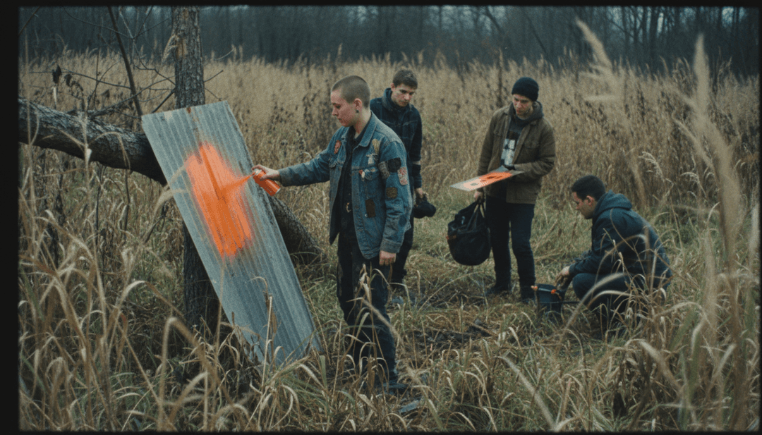 'abcdefu' में भावनात्मक विकास और मुक्ति को दर्शाते हुए जीवंत, तेज-तर्रार दृश्यों का एक क्रम, गतिशील प्रकाश और चरित्र सिल्हूट के साथ।