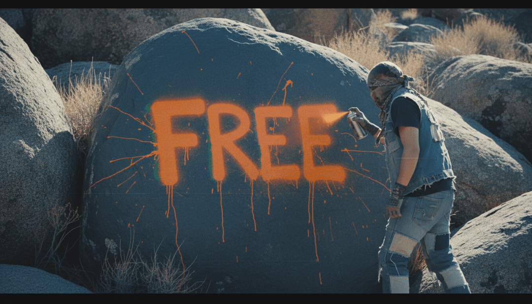 एक स्प्लिट-स्क्रीन दृश्य जिसमें एक उपयोगकर्ता Freebeat.ai इंटरफ़ेस के साथ इंटरैक्ट कर रहा है, एआई-जनरेटेड दृश्यों के साथ 'abcdefu' के लिए एक कस्टम संगीत वीडियो बना रहा है।