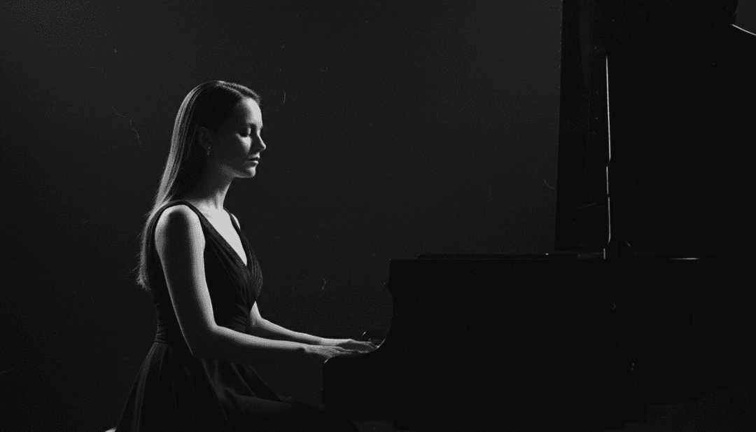 动态视觉随Adele在《Easy On Me》中的人声高潮而演变,展示抽象光影图案和情感场景。