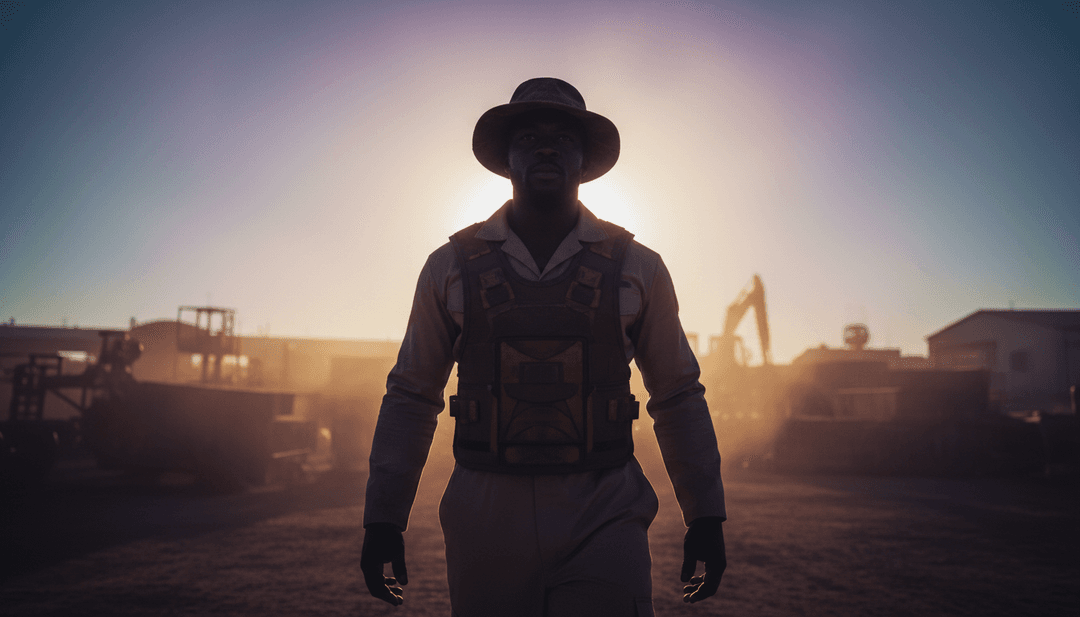 IA analizando una onda sonora con vibrantes colores afro-pop, representando la canción "EASY WITH ME" de DJ Tunez, Wizkid, ODUMODUBLVCK.