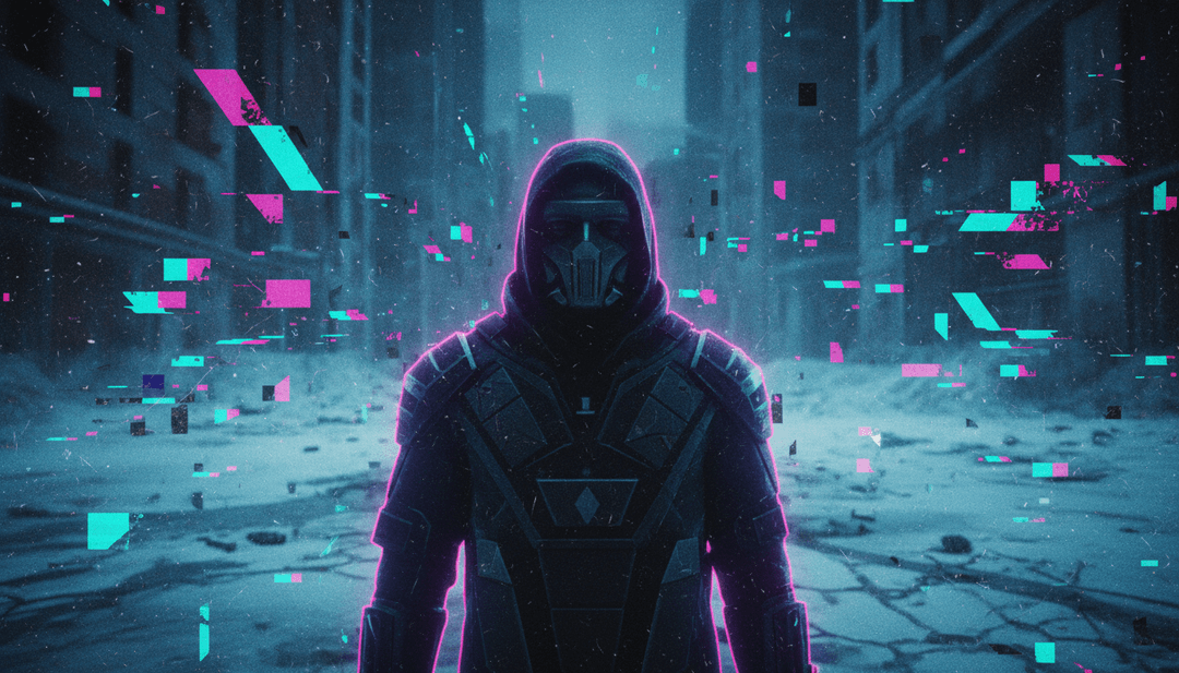 Una mano che tiene uno smartphone che mostra uno straordinario video musicale generato dall'IA, con elementi UI luminosi che indicano facilità d'uso e possibilità creative.