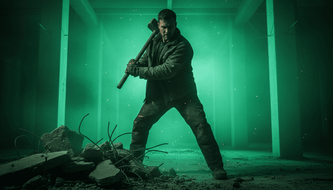 음파와 불꽃을 해석하는 디지털 두뇌를 보여주는 개념 미술, freebeat.ai의 AI가 Kameron Marlowe의 'Fire On The Hillside'를 분석하는 모습을 나타냅니다.