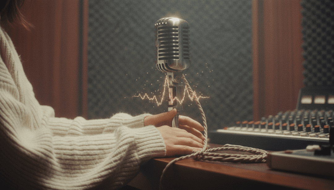 AI生成的抽象藝術,以鮮豔色彩呈現迷幻舞曲的聲波和電子能量,靈感來自《Thank You (Not So Bad)》。