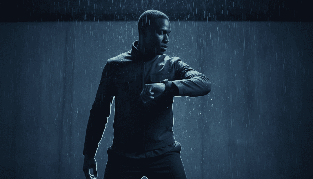 रंगीन ध्वनि तरंगों और डांस फ्लोर विजुअल्स के साथ 'Friday (Dopamine Re-Edit)' की जीवंत ऊर्जा की व्याख्या करता AI।