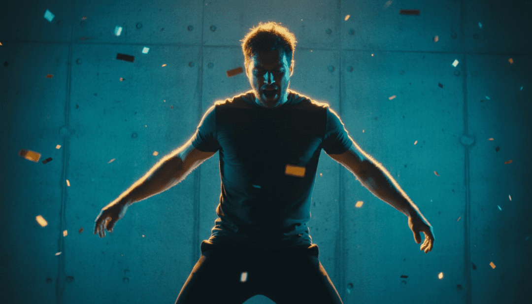 Secuencias visuales dinámicas que representan ritmos techno materializándose en paisajes digitales y bailarines, reflejando la evolución de la música en un video.