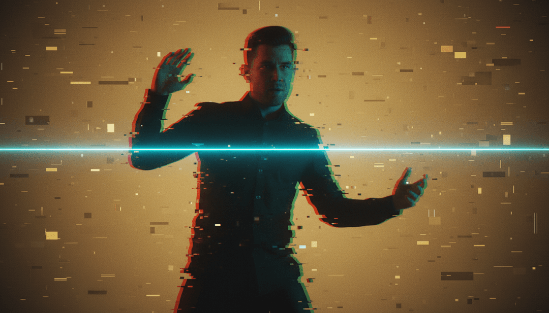 Una pantalla dividida que muestra una interfaz de usuario de Freebeat.ai en un lado y un impresionante video musical final para 'Vois sur ton chemin (Techno Mix)' en el otro, demostrando la facilidad de uso.