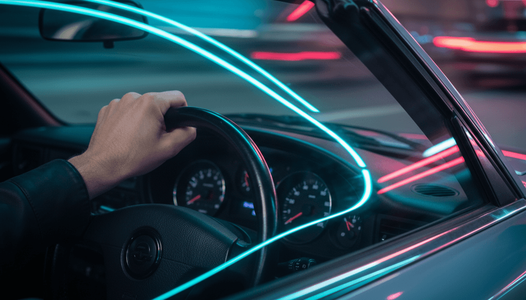 Freebeat.ai द्वारा उत्पन्न 'I Don't Wanna Wait' की इलेक्ट्रो-पॉप बीट के साथ सिंक्रनाइज़, एक ऊर्जावान नृत्य अनुक्रम में बदलते सिटीस्केप के गतिशील दृश्य।