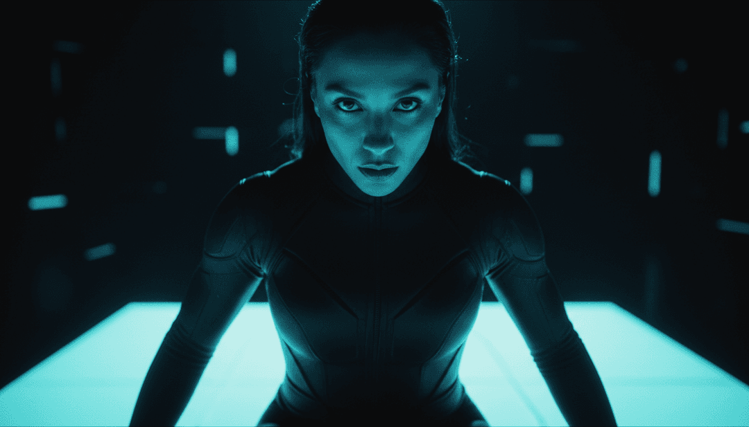 動態視覺化器顯示「Addicted」的音軌元素轉化為生動的場景。