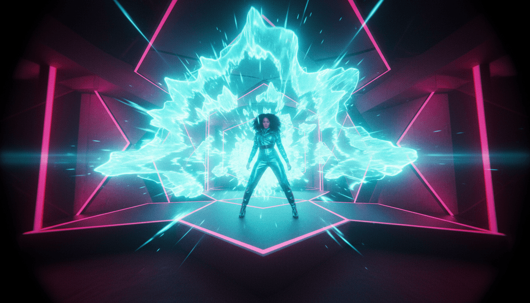 AI分析“WHERE IS MY HUSBAND! - Remix”中复杂的音频波形和声乐语调,生成充满活力的流行色彩和戏剧性R&B轮廓情绪板。