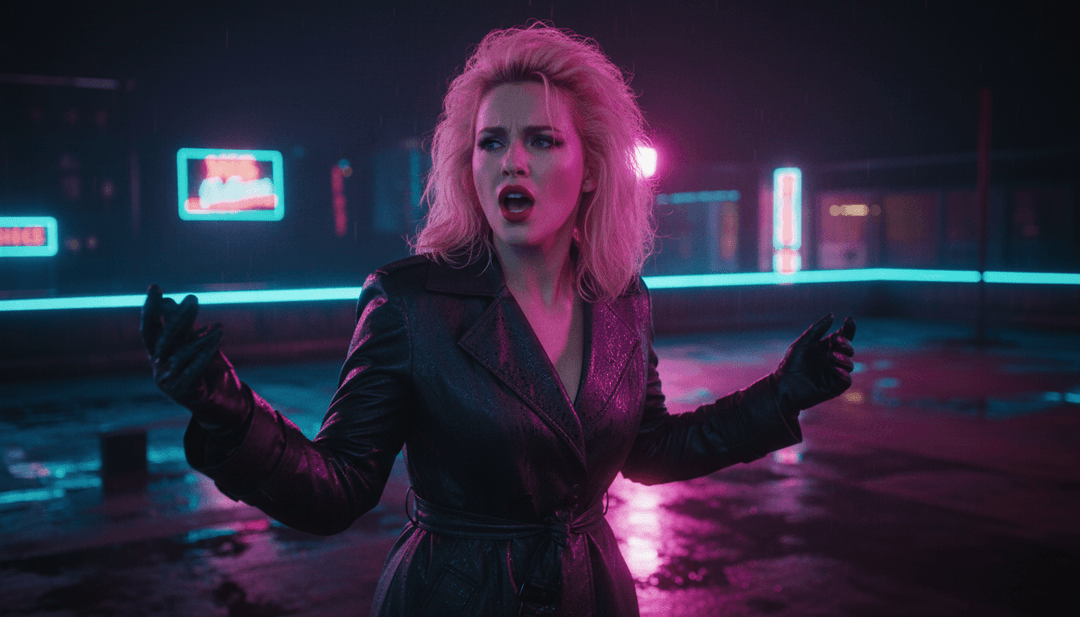 प्रकाश पुंजों, नाचती भीड़ और भविष्यवादी शहर के दृश्यों के गतिशील दृश्य 'Together' की ऊर्जावान बीट के साथ सिंक्रनाइज़ हो रहे हैं, जो एक एआई म्यूजिक वीडियो जनरेटर द्वारा बनाए गए हैं।