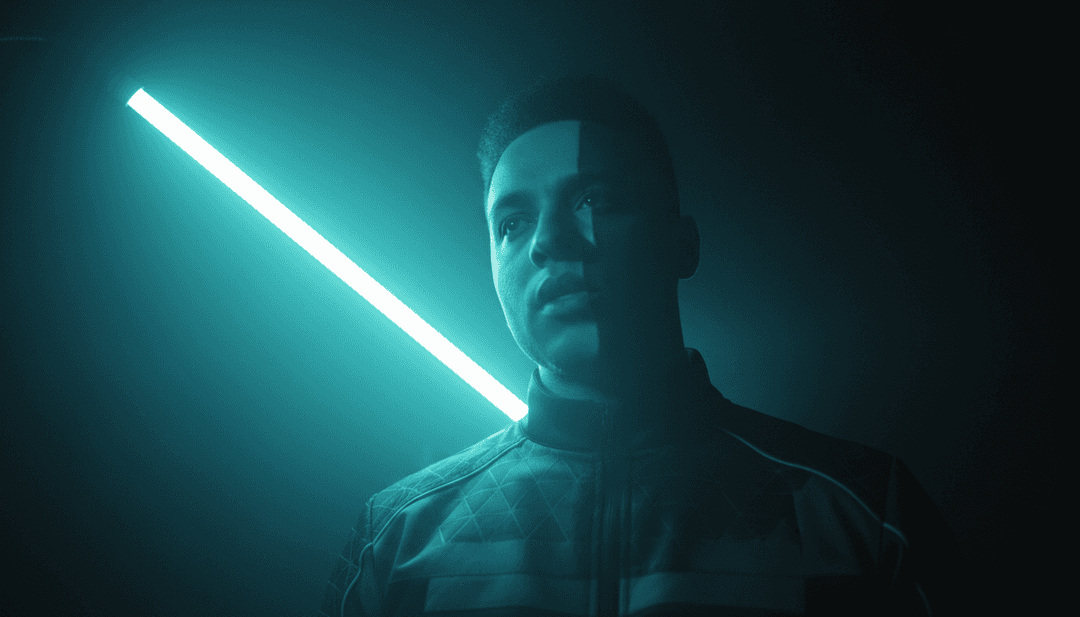 Abstrakte visuelle Darstellung von Schallwellen für AYYBOs RIZZ, die Tech House- und Hip-Hop-Ästhetik mischt.