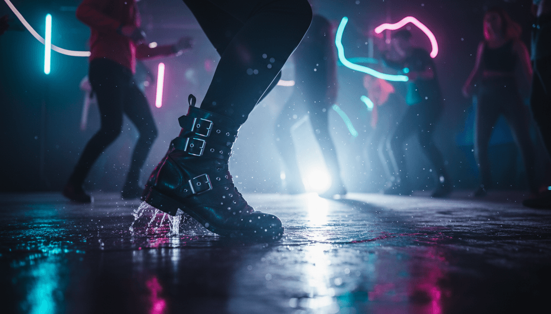 Visuais dinâmicos gerados por IA para 'Cry For You (2025)' mostrando ondas de sintetizador se transformando em padrões de luz e crescimentos emocionais tornando-se cenas vívidas.