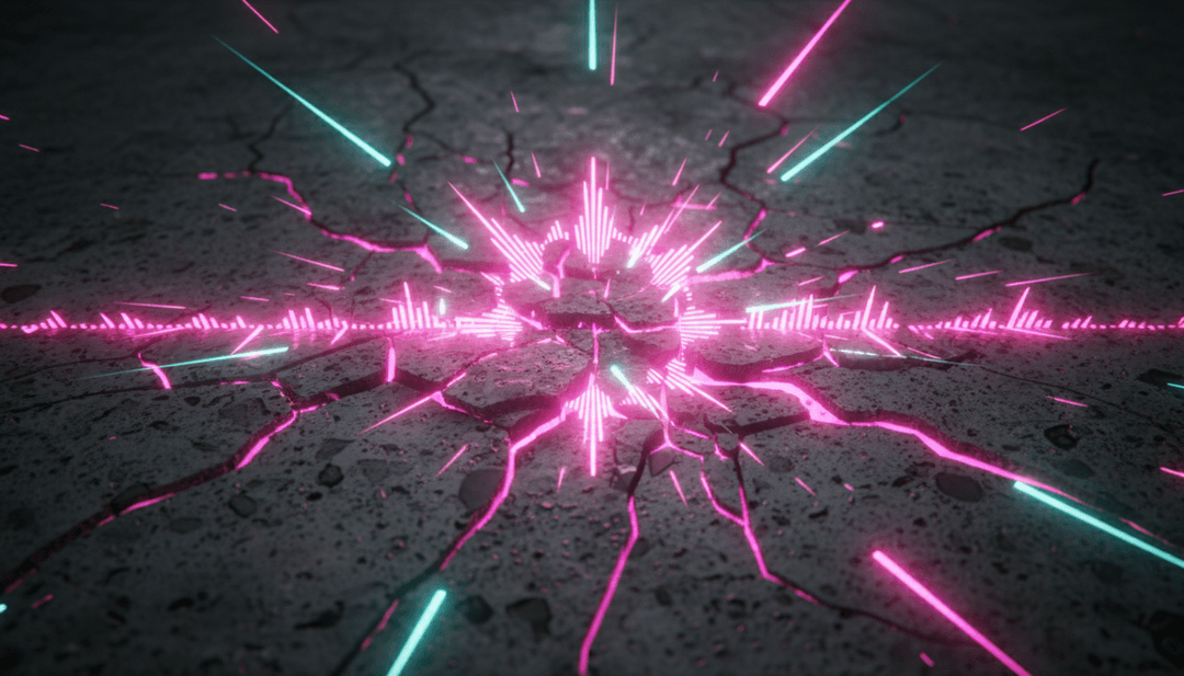 화면에 재생되는 'I'm Not Alone - MPH Remix'의 완성된 고품질 뮤직 비디오, 멋진 AI 생성 비주얼을 선보입니다.