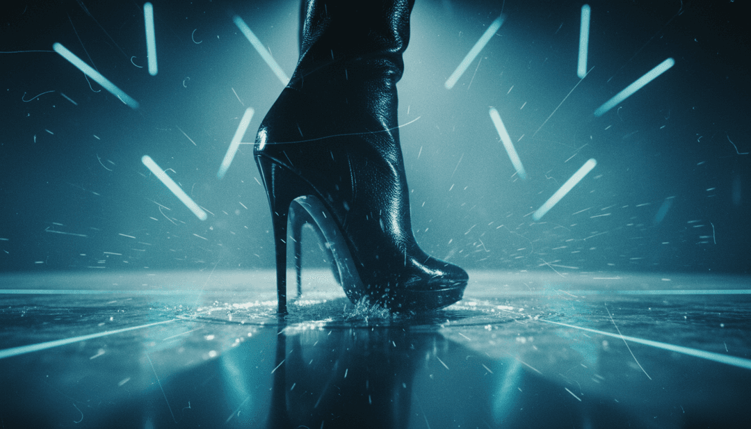 Formas de onda digitais abstratas e padrões de luz pulsantes, simbolizando a análise profunda da IA dos elementos energéticos de house e dance-pop de 'You Don't Own Me (feat. RAHH)' de Prospa, Josh Baker, RAHH, prontos para a geração de videoclipes.