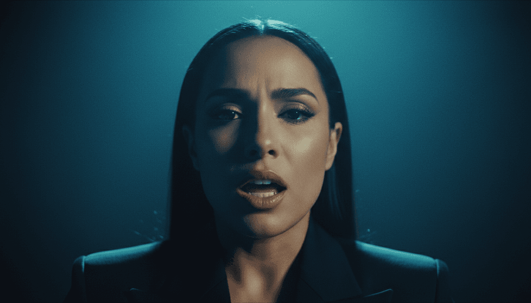 Uma cena vibrante de videoclipe com dançarinos dinâmicos banhados em luzes neon, movendo-se fluidamente ao ritmo house de 'You Don't Own Me (feat. RAHH)', demonstrando as capacidades de conversor de MP3 para MP4 sem falhas da freebeat.ai.