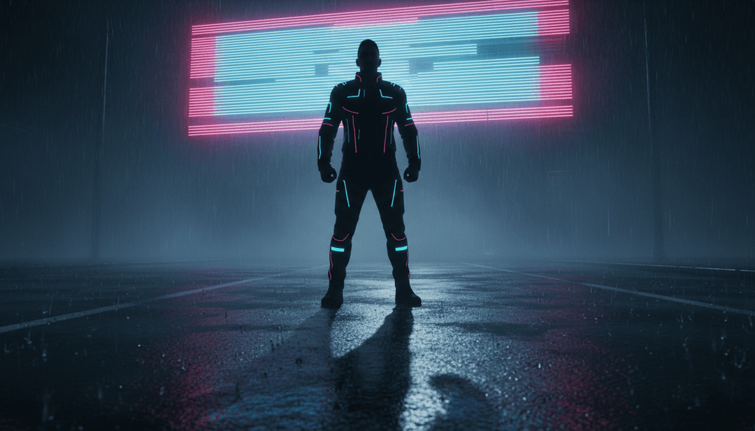 'Marianela (Que Pasa)' के लिए डायनामिक AI-जनरेटेड म्यूजिक वीडियो दृश्य, जिसमें जीवंत शहरी परिदृश्य और नृत्य करती आकृतियाँ शामिल हैं, जो रेगेटन और ट्रैप बीट के साथ सिंक्रनाइज़ हैं।