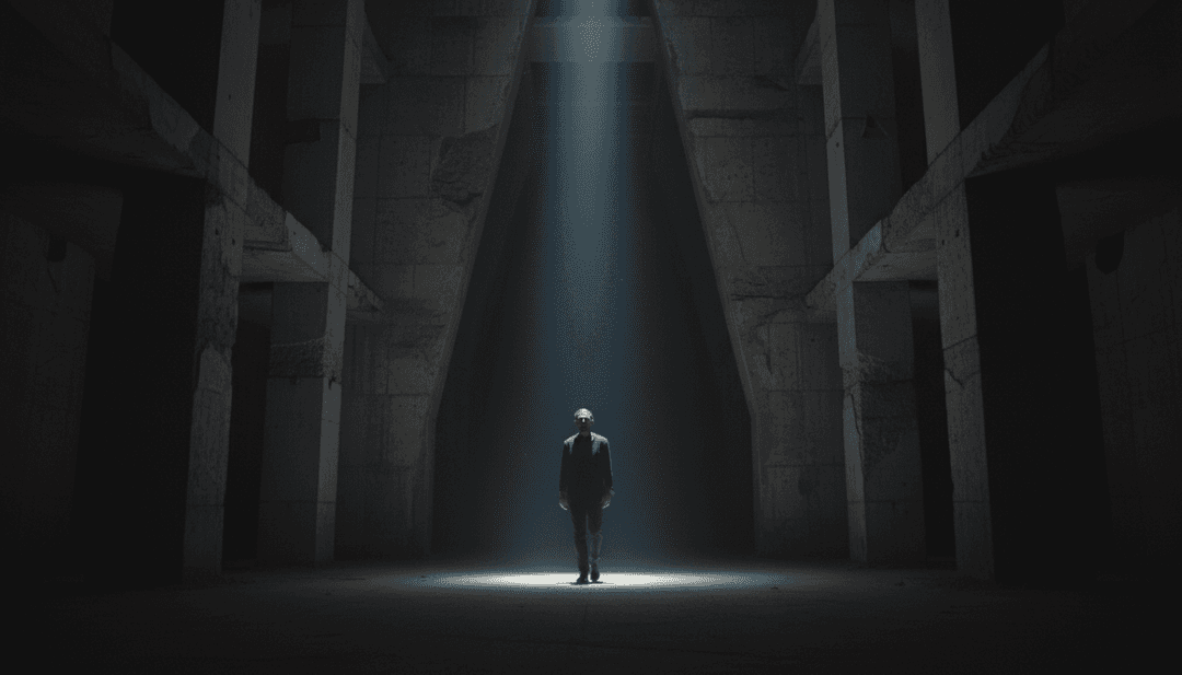 음악 비디오를 위해 Disturbed와 CYRIL의 'The Sound of Silence'의 깊고 우울하면서도 강력한 본질을 해석하는 AI.