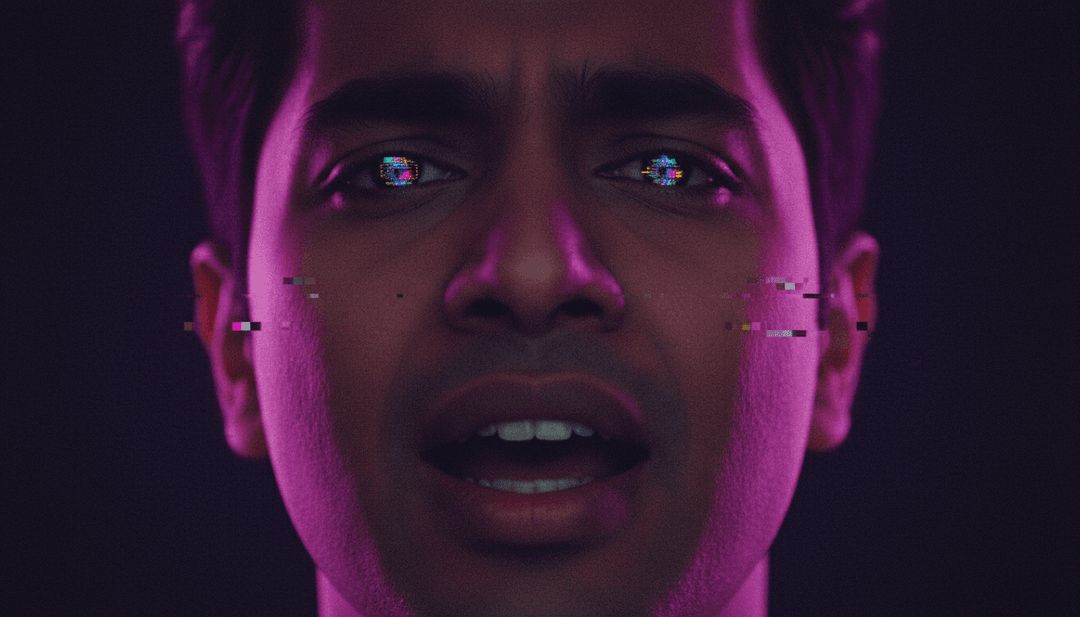 freebeat.ai का यूजर इंटरफ़ेस 'Make Believe' के लिए एक पूरा, उच्च-ऊर्जा वाला म्यूजिक वीडियो दिखा रहा है जो साझा करने के लिए तैयार है।