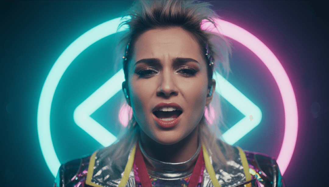 Utilisateur interagissant avec l'interface de freebeat.ai, personnalisant un clip musical généré par l'IA pour FADED, avec divers effets visuels et thèmes.