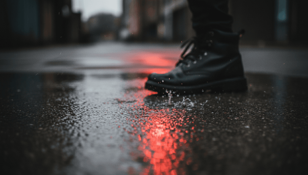 声波与城市灯光融合的抽象表现,象征 AI 对 'London's On Fire' 曲目的解读。