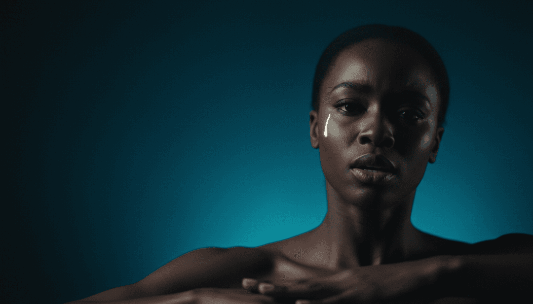 AI가 소울풀 하우스 트랙의 정서적 깊이와 리듬적 맥박을 해석하고, 음파와 생생한 색상의 시각적 표현을 보여줍니다.