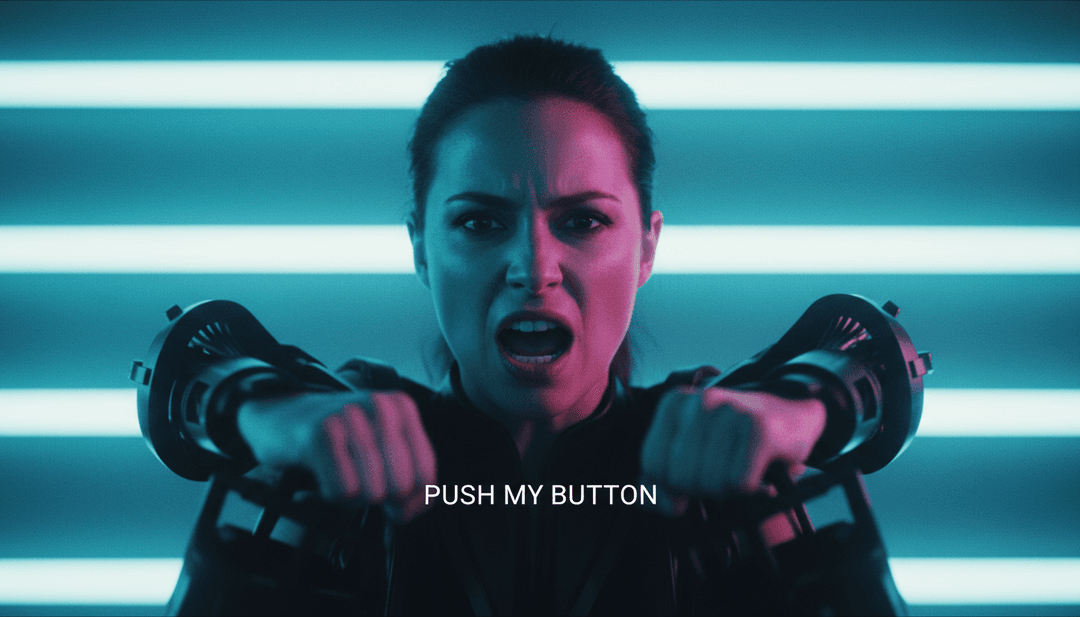 freebeat.ai의 활기찬 인터랙티브 대시보드. 내보내기 준비가 된 "Push To Start (feat. No/Me)"의 완성된 뮤직 비디오 프로젝트가 표시되며, 사용자가 자신만의 AI 음악 커버 또는 비디오를 만들 수 있는 옵션도 함께 제공됩니다.